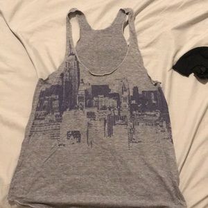 Custom screen print graphic tank top